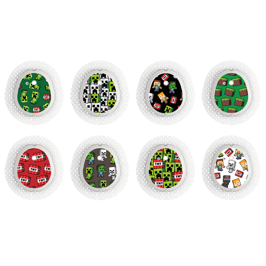 "Creeper World" - CGM Sensor Stickers for Dexcom, Libre, Medtronic & Medtrum