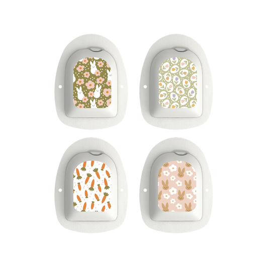 "Bunny Bloom" - Omnipod Pod Stickers & Temporary Tattoos