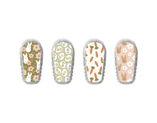 "Bunny Bloom" - CGM Sensor Stickers for Dexcom, Libre, Medtronic & Medtrum