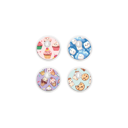 "Nom Nom" - CGM Sensor Stickers for Dexcom, Libre, Medtronic & Medtrum