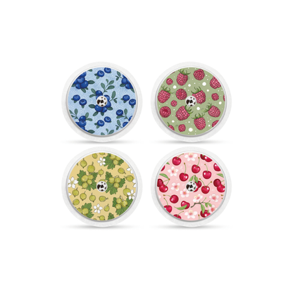 "Swedish Berries" - CGM Sensor Stickers for Dexcom, Libre, Medtronic & Medtrum