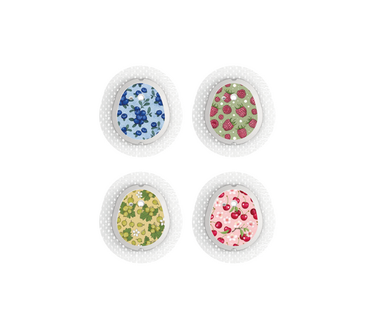 "Swedish Berries" - CGM Sensor Stickers for Dexcom, Libre, Medtronic & Medtrum