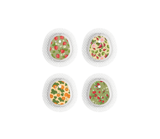 "Swedish Berries" - CGM Sensor Stickers for Dexcom, Libre, Medtronic & Medtrum