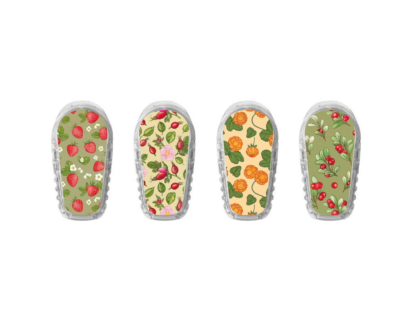 "Swedish Berries" - CGM Sensor Stickers for Dexcom, Libre, Medtronic & Medtrum