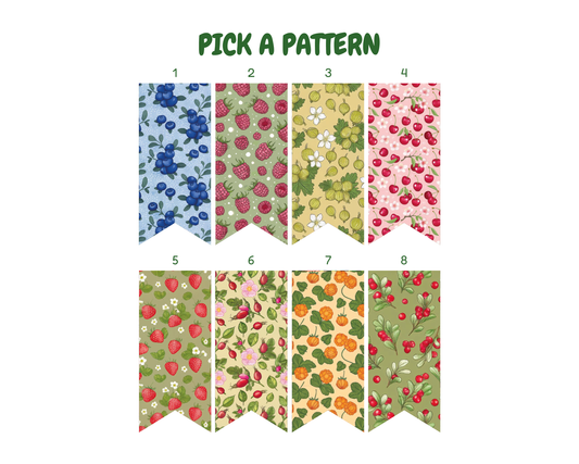 "Swedish Berries" - Diabetes Device Stickers for Ypsopump, Tandem Tslim, Medtronic Minimed, Omnipod, Novopen