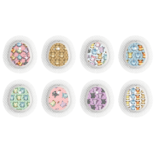 "Pixel Critters" - CGM Sensor Stickers for Dexcom, Libre, Medtronic & Medtrum