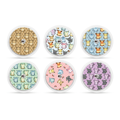 "Pixel Critters" - CGM Sensor Stickers for Dexcom, Libre, Medtronic & Medtrum
