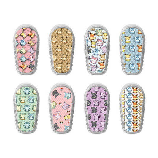 "Pixel Critters" - CGM Sensor Stickers for Dexcom, Libre, Medtronic & Medtrum