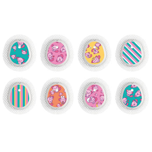 "Axolotl Tots" - CGM Sensor Stickers for Dexcom, Libre, Medtronic & Medtrum