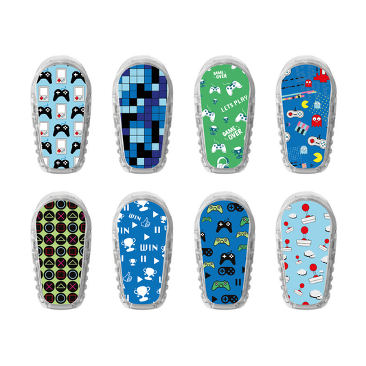 "Pixel Player" - CGM Sensor Stickers for Dexcom, Libre, Medtronic & Medtrum