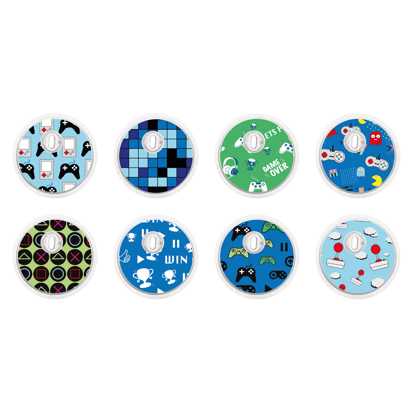 "Pixel Player" - CGM Sensor Stickers for Dexcom, Libre, Medtronic & Medtrum