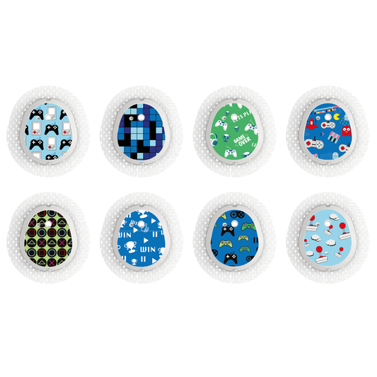 "Pixel Player" - CGM Sensor Stickers for Dexcom, Libre, Medtronic & Medtrum