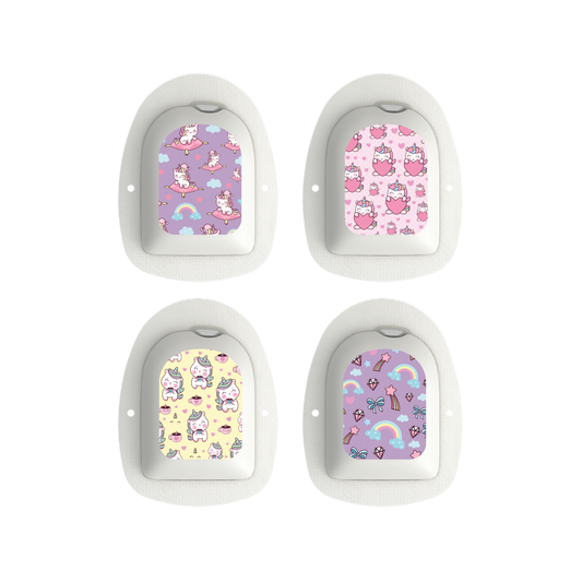 "Pastel Parade" - Omnipod Pod Stickers & Temporary Tattoos