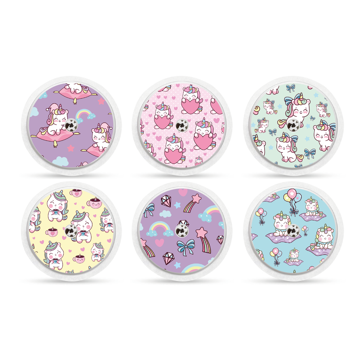 "Pastel Parade" - CGM Sensor Stickers for Dexcom, Libre, Medtronic & Medtrum