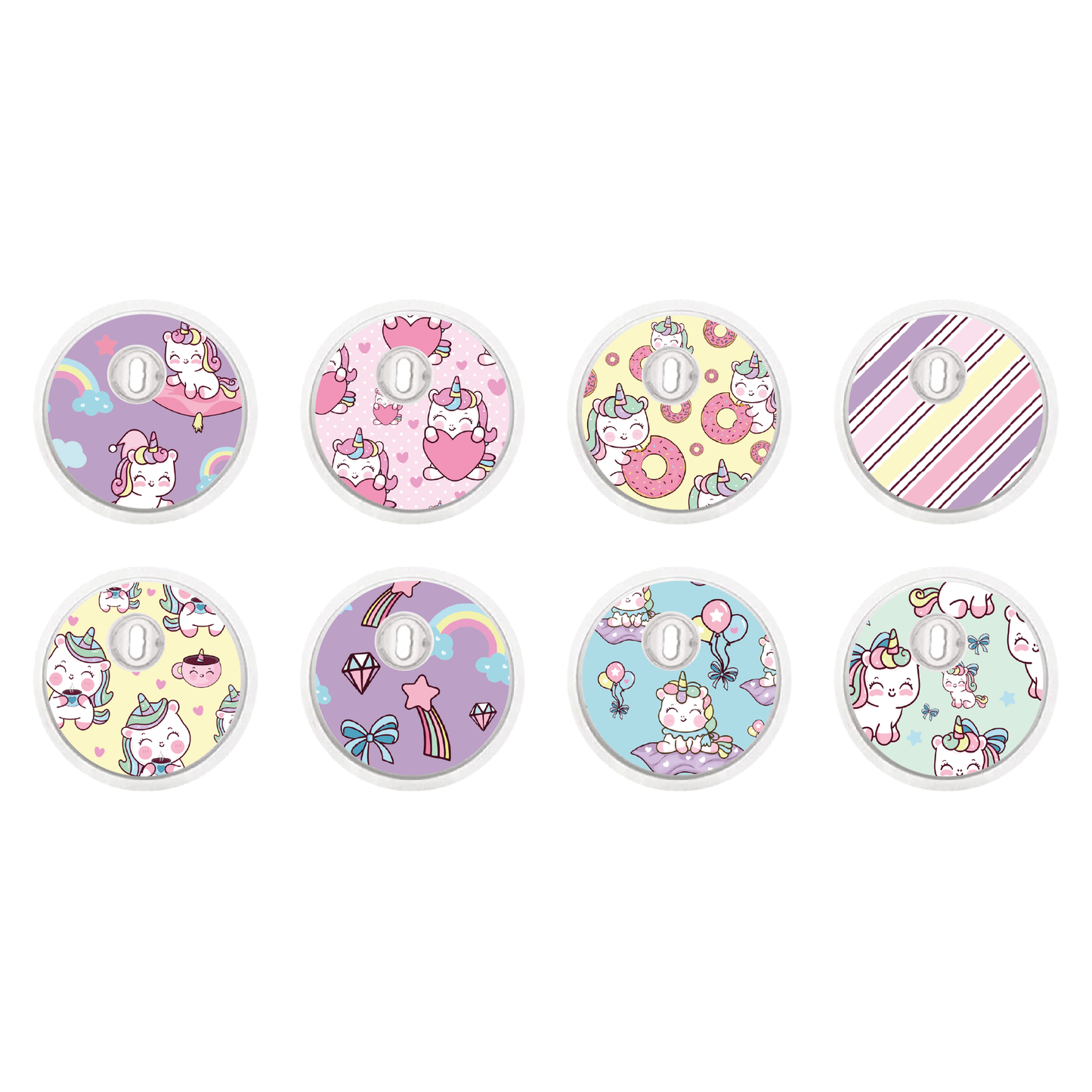 "Pastel Parade" - CGM Sensor Stickers for Dexcom, Libre, Medtronic & Medtrum