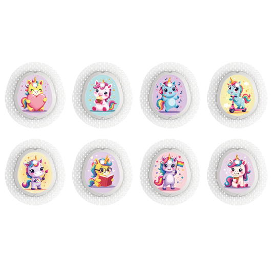 "Dreamicorns" - CGM Sensor Stickers for Dexcom, Libre, Medtronic & Medtrum