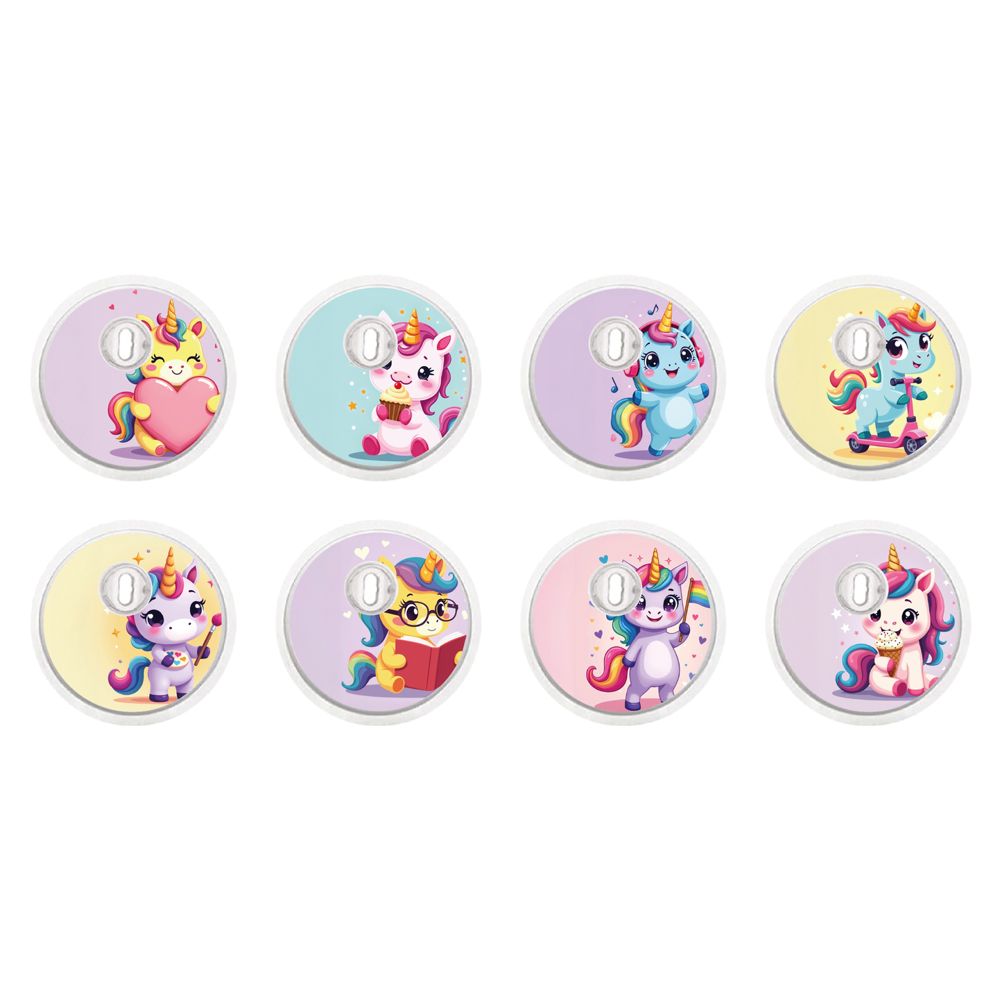 "Dreamicorns" - CGM Sensor Stickers for Dexcom, Libre, Medtronic & Medtrum