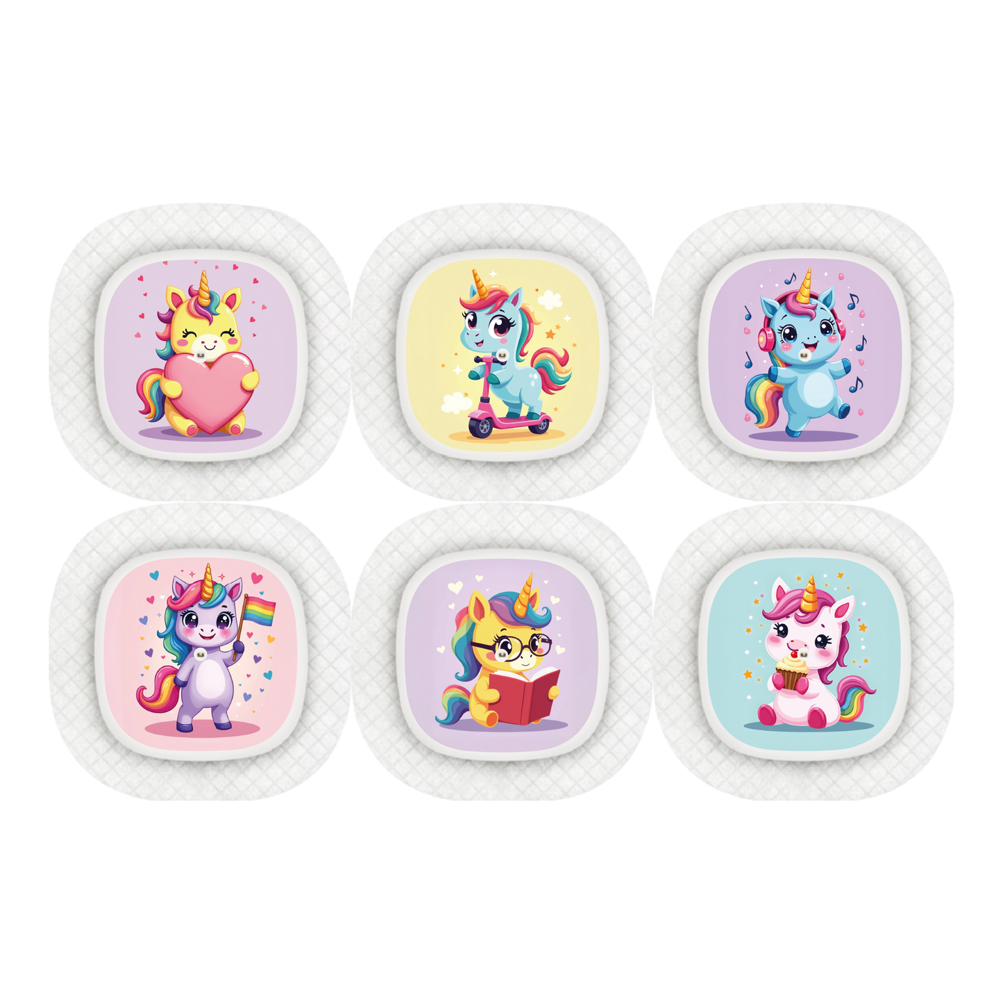 "Dreamicorns" - CGM Sensor Stickers for Dexcom, Libre, Medtronic & Medtrum