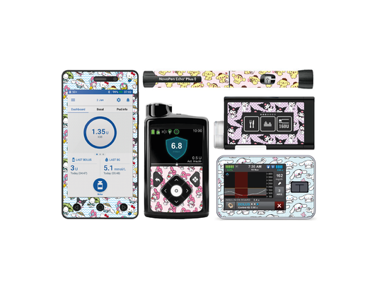"Kittyverse" - Diabetes Device Stickers for Ypsopump, Tandem Tslim, Medtronic Minimed, Omnipod, Novopen