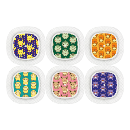 "Pikamood" - CGM Sensor Stickers for Dexcom, Libre, Medtronic & Medtrum