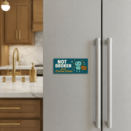 "Limited edition” – Quirky Neurodiversity bumper style sticker for ADHD & Autistic brains