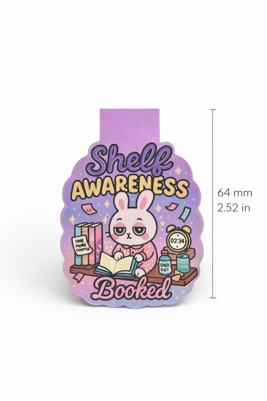 “Shelf Awareness” – Neurodivergent Magnetic Bookmark for Book Lovers