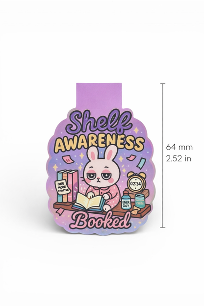 “Shelf Awareness” – Neurodivergent Magnetic Bookmark for Book Lovers