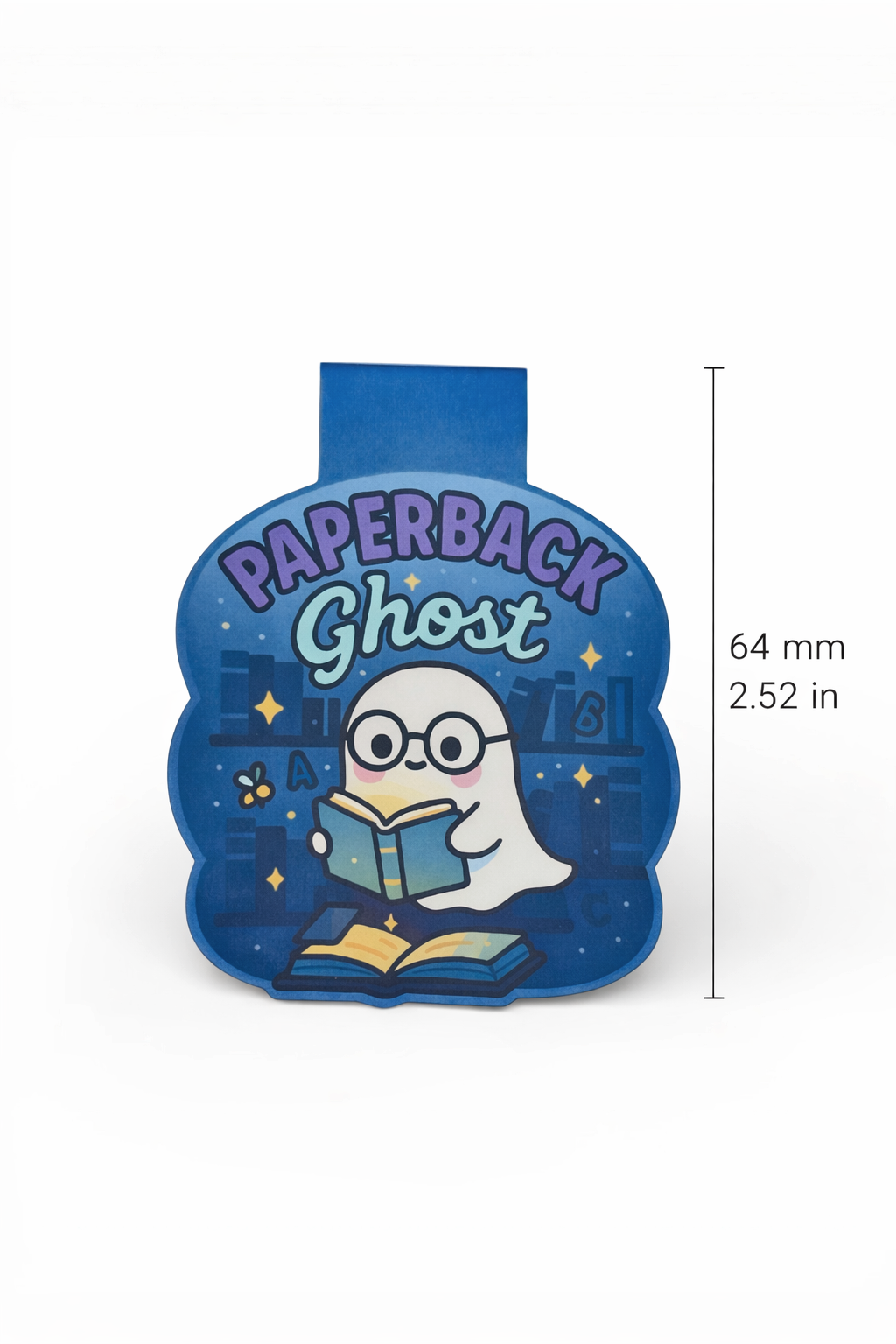 “Paperback Ghost” – Magnetic Bookmark for Neurodivergent Book Lovers