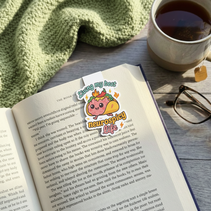 "Living my best neurospicy life” – Quirky Neurodiversity sticker for ADHD & Autistic brains