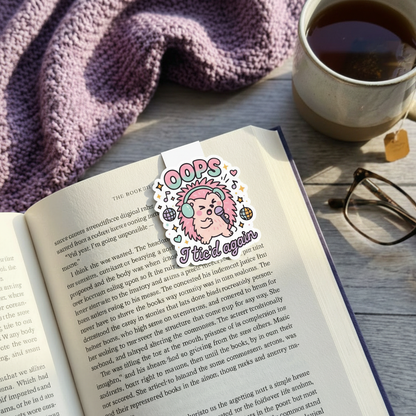 "Oops I tic'd again” – Quirky Neurodiversity sticker for ADHD & Autistic brains
