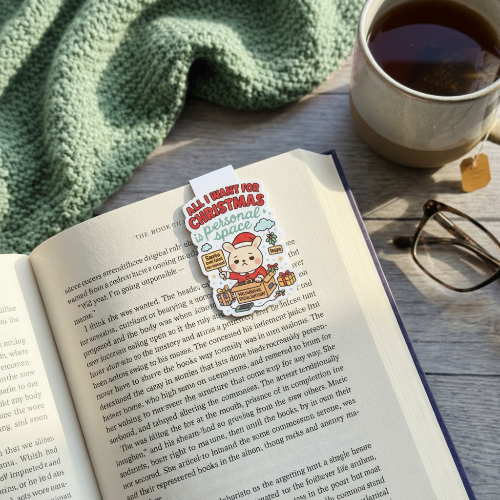 "All I want for Christmas” – Quirky Neurodiversity sticker for ADHD & Autistic brains