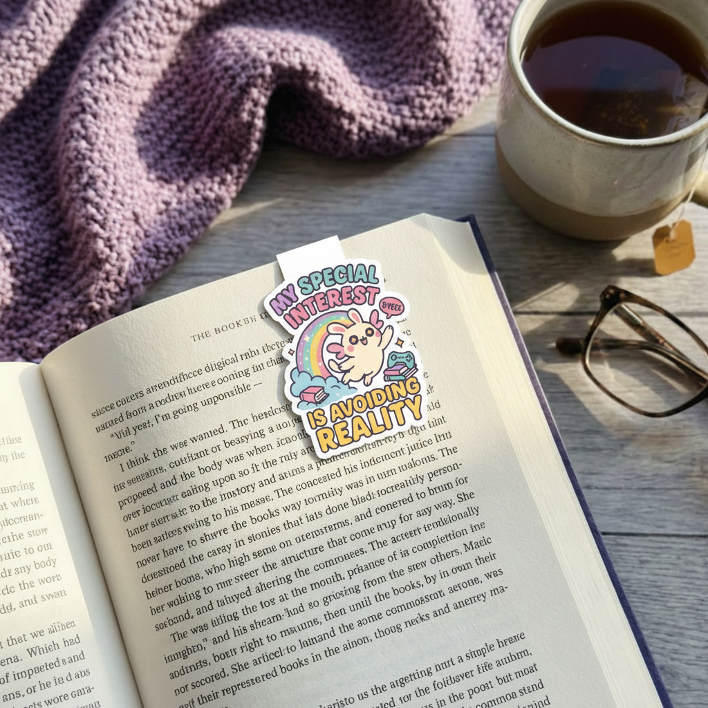 "Avoiding reality” – Quirky Neurodiversity sticker for ADHD & Autistic brains