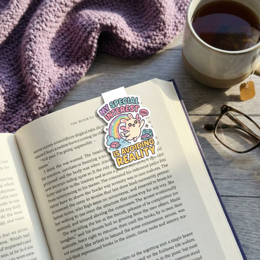 "Avoiding reality” – Quirky Neurodiversity sticker for ADHD & Autistic brains