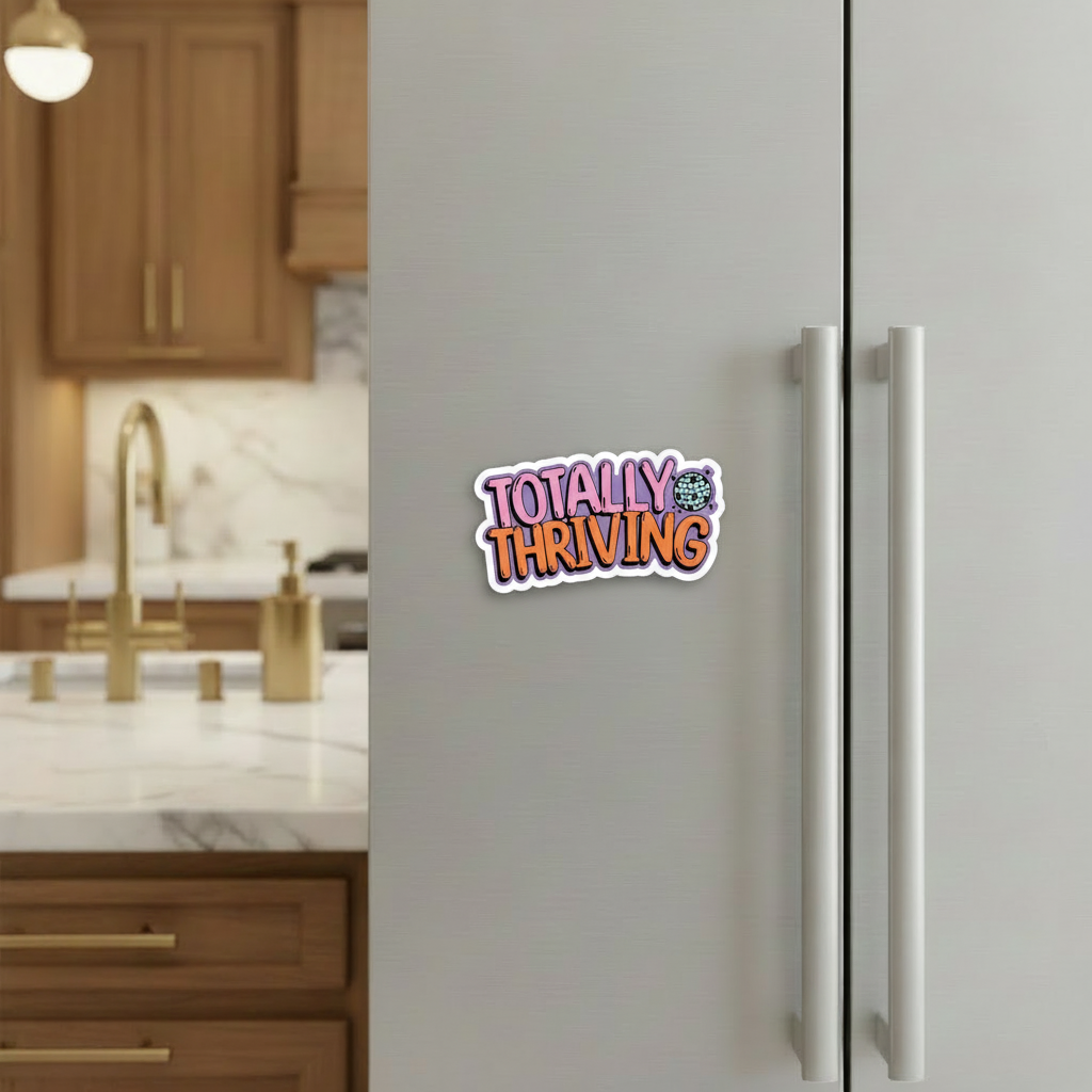 "Totally thriving” – Quirky Neurodiversity sticker for ADHD & Autistic brains