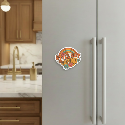 "Still not coping” – Quirky Neurodiversity sticker for ADHD & Autistic brains