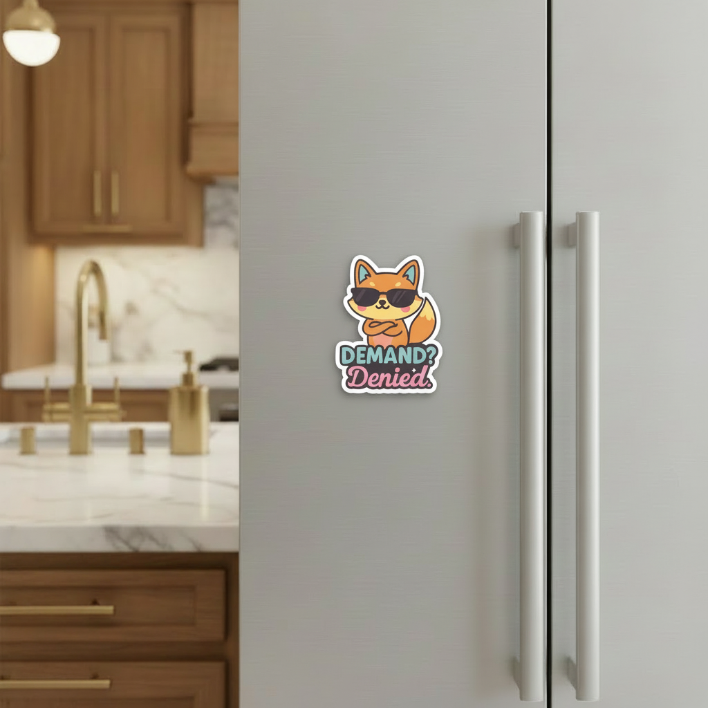 "Demand? Denied” – Quirky Neurodiversity sticker for ADHD & Autistic brains