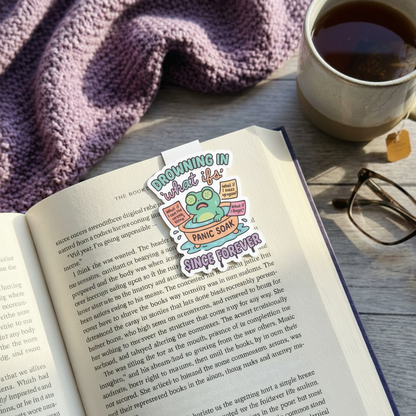 "Drowning in what ifs” – Quirky Neurodiversity sticker for ADHD & Autistic brains