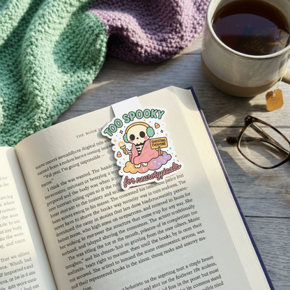 "Too spooky for neurotypicals” – Quirky Neurodiversity sticker for ADHD & Autistic brains