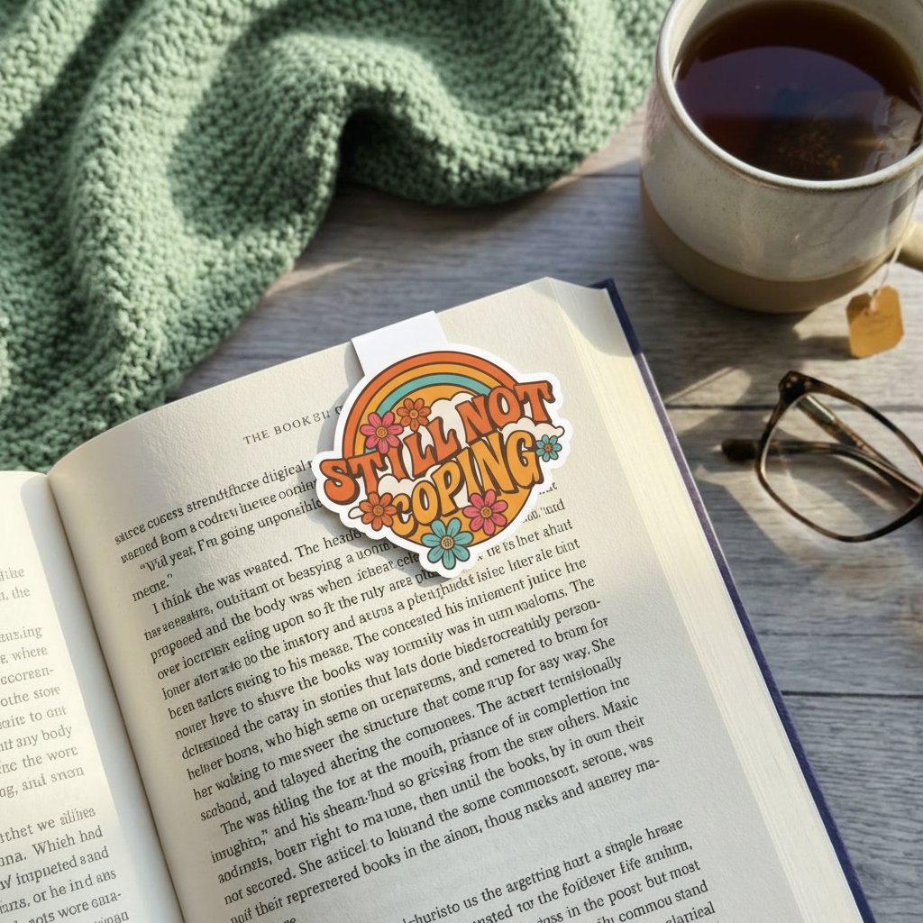 "Still not coping” – Quirky Neurodiversity sticker for ADHD & Autistic brains