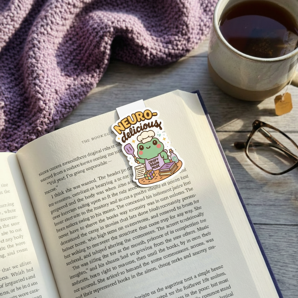 "Neurodelicious” – Quirky Neurodiversity sticker for ADHD & Autistic brains