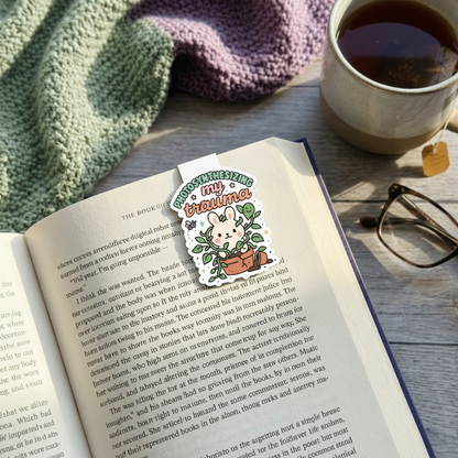 "Photosynthesizing my trauma” – Quirky Neurodiversity sticker for ADHD & Autistic brains