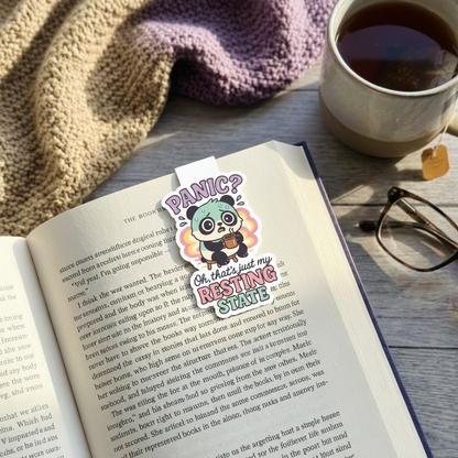 "Panic?” – Quirky Neurodiversity sticker for ADHD & Autistic brains