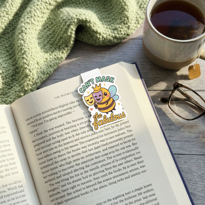 "Can't mask the fabulous” – Quirky Neurodiversity sticker for ADHD & Autistic brains