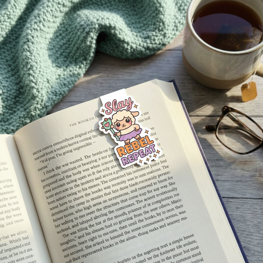 "Slay, rebel, repeat” – Quirky Neurodiversity sticker for ADHD & Autistic brains