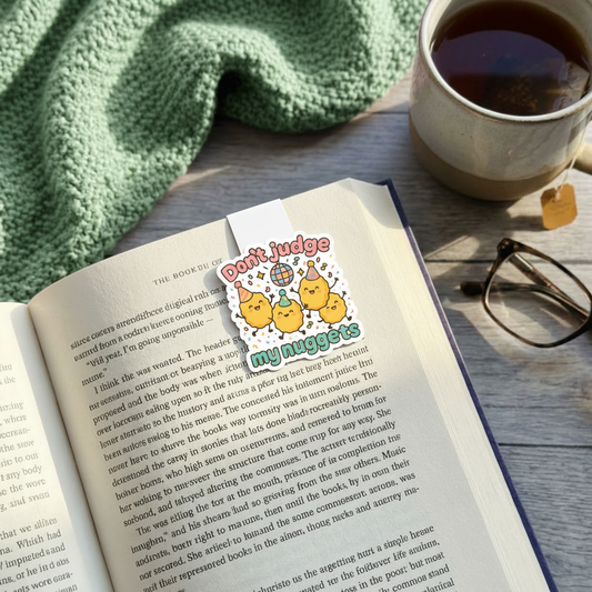"Don't judge my nuggets” – Quirky Neurodiversity sticker for ADHD & Autistic brains