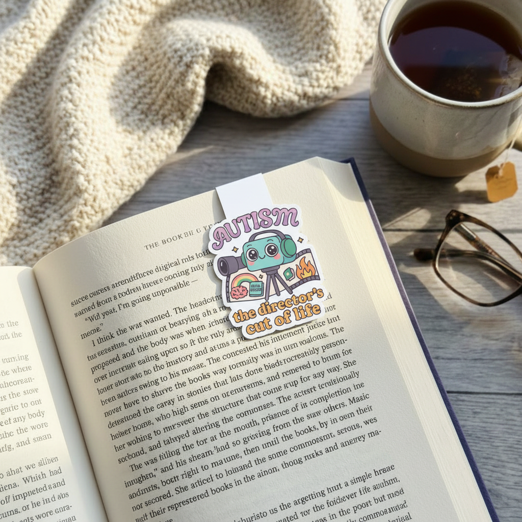 "Director's cut of life” – Quirky Neurodiversity sticker for ADHD & Autistic brains
