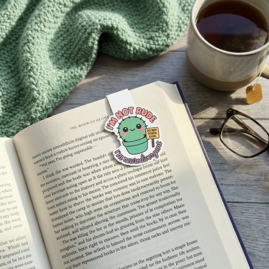 "I'm not rude” – Quirky Neurodiversity sticker for ADHD & Autistic brains