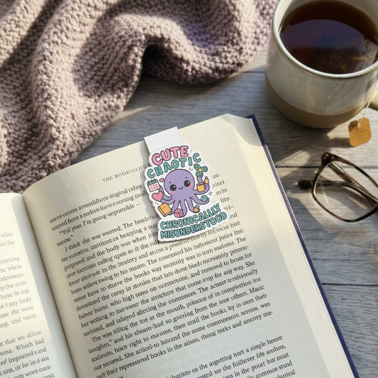 "Cute and chaotic” – Quirky Neurodiversity sticker for ADHD & Autistic brains