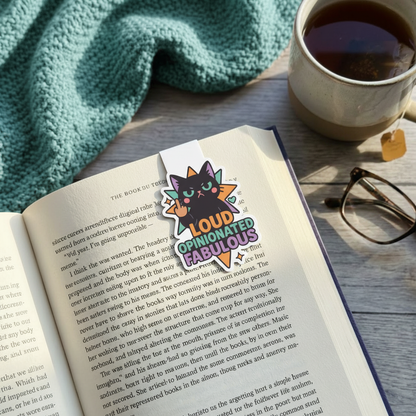 "Loud, opinionated, fabulous” – Quirky Neurodiversity sticker for ADHD & Autistic brains