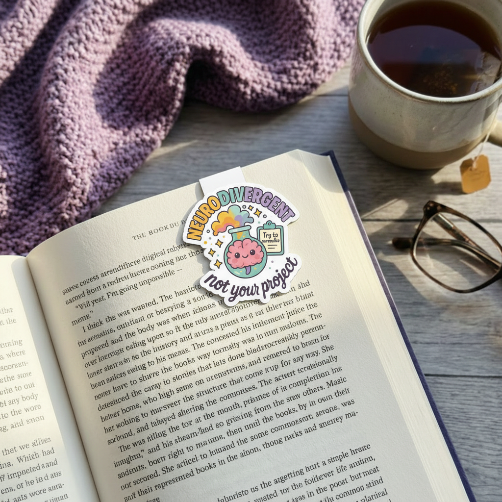 "Not your project” – Quirky Neurodiversity sticker for ADHD & Autistic brains